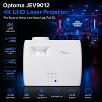Projecteur laser 4K UHD Optoma JEV9012 Pro Esports Arena 4500 lumens avec faible latence d'entrée et 3D complet
