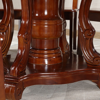Moderne Runde Massivholz-Esstische und -Stühle Bjflamingo Runder Tisch mit Drehplatte