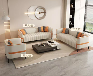 <span class=keywords><strong>Canapé</strong></span> compact moderne et minimaliste deux/trois places <span class=keywords><strong>pour</strong></span> petit salon, appartement locatif et réception professionnelle - Product Image 3