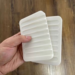 Al por mayor: Soporte flexible de silicona blanco para jabón, protector de jabón suave para baño - Product Image 5