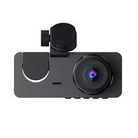 Caméra de tableau de bord de voiture à double objectif 1080P avec détection de mouvement Vision nocturne et écran IPS Boîte noire sans fil avant et arrière pour voitures