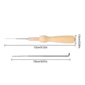 RTS aiguille de feutrage de haute qualité avec Kit de poignée en bois aiguille de feutrage en laine outils d'aiguille de feutrage faits <span class=keywords><strong>à</strong></span> la main - Product Image 4