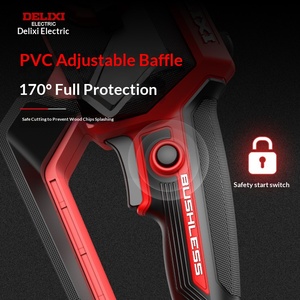 Delixi Brushless Lithium Battery Chain Saw Portable Wireless Saw Small Household High Power Tree Cutting and <b>Logging</b> Saw - Product Image 4