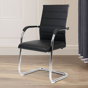 Sedia da <span class=keywords><strong>Ufficio</strong></span> Ergonomica Stile Direzionale dal Design Moderno con <span class=keywords><strong>Seduta</strong></span> in Pelle PU e Tessuto a Rete per Conferenze, Formazione, Riunioni, Uso Domestico e Hotel - Product Image 4