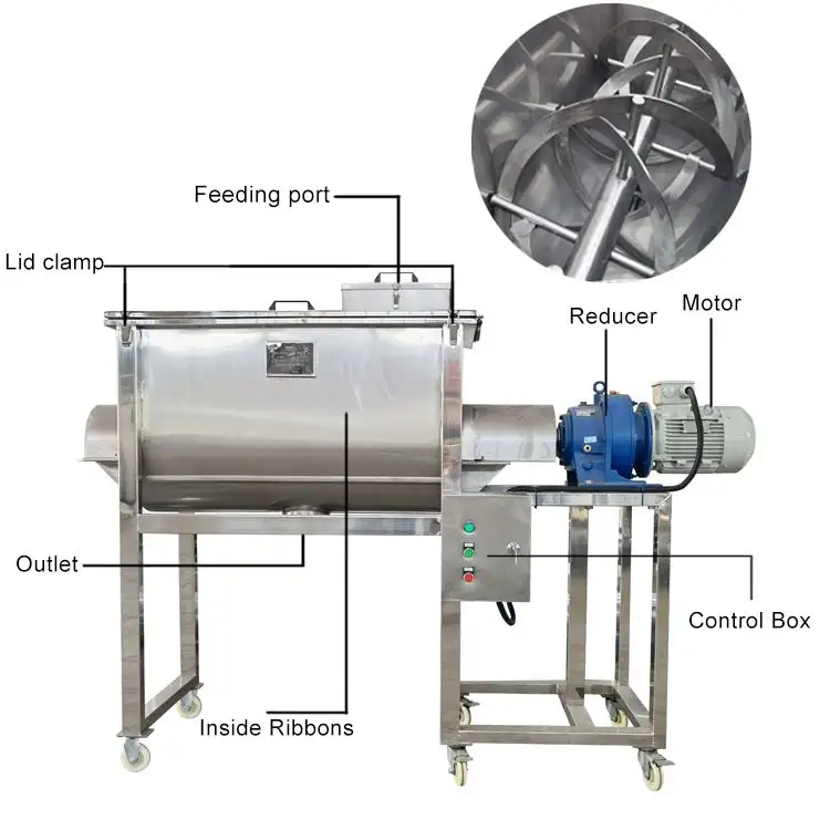 チーズ混合タンク機100l食品粉末混合機粉末混合機