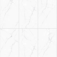Carrelage en porcelaine imitation marbre blanc 600x1200mm, moderne, antidérapant, résistant à l'eau et à l'usure, pour sols et murs extérieurs de cuisine