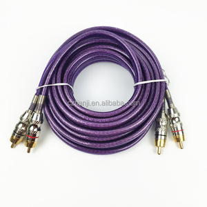 Cable Divisor <span class=keywords><strong>RCA</strong></span> Chapado en Oro, Doble Macho/Hembra, Resistente, Estéreo, Audio 1080P, PVC, para Altavoces de Coche, Reproductor de DVD, Trenzado - Product Image 6