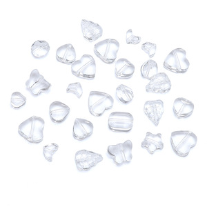Perle de verre en forme de papillon coeur série de couleur transparente pour la fabrication de bijoux <span class=keywords><strong>perles</strong></span> de verre Perle coeur verre pour faire bijoux - Product Image 5
