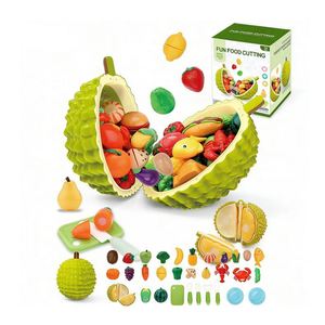 Ensemble de jouets de cuisine pour enfants, jeu d'imitation, fruits et légumes à découper, jouets de rôle pour enfants, éducation précoce, cuisine en plastique - Product Image 1