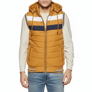 Gilet matelassé pour homme, vente chaude, vêtements décontractés, nouveau design, tailles adultes, respirant, prix de gros, logo/couleur personnalisés, gilet matelassé pour homme - Product Image 1