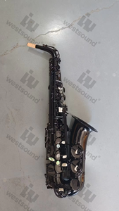 <span class=keywords><strong>Saxofón</strong></span> <span class=keywords><strong>alto</strong></span> de latón de alta calidad, acabado en níquel negro mate, instrumento de práctica y presentación en Mi bemol, precios al por mayor - Product Image 3