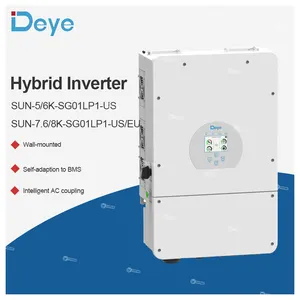 Prix d'usine Deye Inverter 8Kw Onduleur hybride Deye monophasé Onduleur solaire Sun-8K-Sg01Lp1 en stock