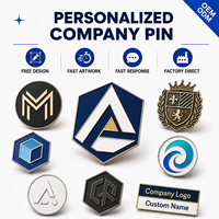 Épinglette personnalisée en alliage de zinc moulé sous pression 2D, nickel noir, avec logo d'entreprise, pour salons professionnels et cadeaux promotionnels