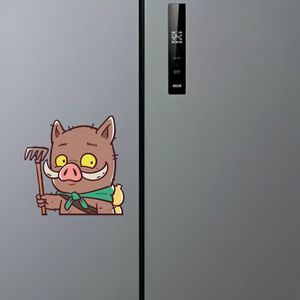 Autocollant magnétique pour réfrigérateur, petit monstre Langlangshan, version Q, dessin animé, décoratif, forme irrégulière, aimant puissant - Product Image 1