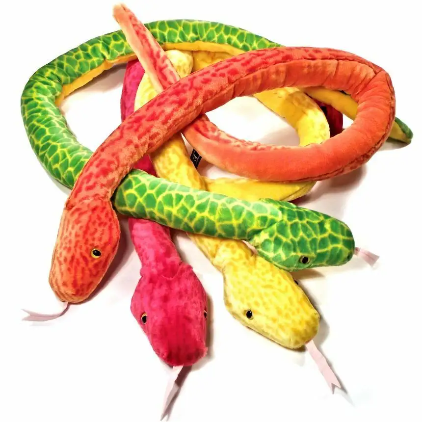 Meilleure vente de jouet serpent en peluche souple jouet serpent en peluche