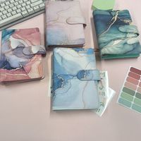 Carnet de Notes Sirène Personnalisé en Cuir PU, Classeur Budget A6 à 6 Anneaux, Feuilles Mobiles, Organisateur de Budget en Gros