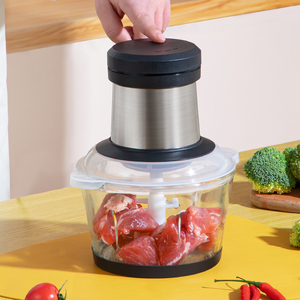 Meat Chopper Household Professional Small 2L 3L Automatic Stainless Steel Mincer Electric Meat Grinder Machine For <b>Home</b> Use - Product Image 2