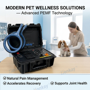 Appareil de thérapie PEMF personnalisable et pratique pour animaux de compagnie, réduit la réponse inflammatoire, machine de massage PEMF pour cliniques vétérinaires - Product Image 1