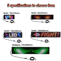 Écran LED flexible programmable Logo personnalisé texte sous-titres couleur écran roulant Écran publicitaire électronique ultra-mince