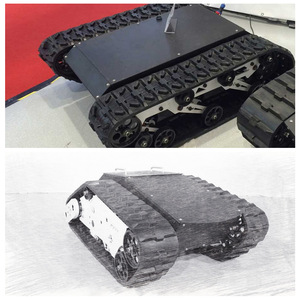 Robot inteligente con chasis sobre orugas, capacidad de carga de 100 kg, con visión nocturna para rescate, exploración y patrullaje en interiores y exteriores. - Product Image 3
