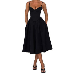 Abito Casual da Donna alla Moda con Scollo a V di Alta Qualità e Cintura Estetica in Vita - Product Image 5