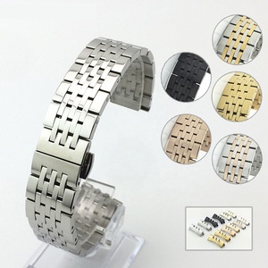 Bracelets de montre Jettda en acier inoxydable, extrémités courbées, 20 mm, 22 mm, <span class=keywords><strong>bracelet</strong></span> universel, accessoires pour poignet - Product Image 2