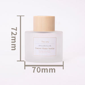 120ml Embossed <b>Glass</b> Diffuser Bottles Essential Oil Containers with Cork Caps Matte Finish Decorative <b>Glass</b> <b>Jars</b> - Product Image 2