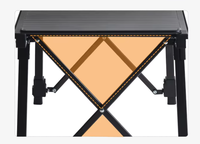 Table de repas extérieure pliable haut de gamme en aluminium, durable, étanche, extensible, multifonctionnelle, pour camping et cour mobile