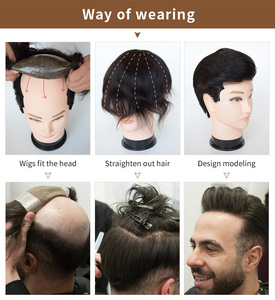 Système de toupet de Base de cheveux humains pour hommes noirs, toupet, accessoire de remplacement, offre spéciale, 100 pièces - Product Image 5