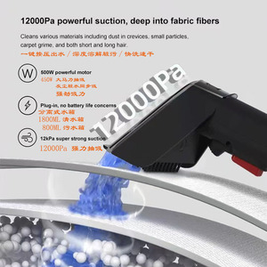Aspirateur de voiture portable électrique 220V, corps en plastique, aspiration puissante pour un nettoyage en profondeur des sièges intérieurs - Product Image 5