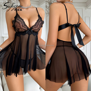 SFY2112 2024 Nuova Lingerie Sexy da <span class=keywords><strong>Donna</strong></span>, Babydoll, Abbigliamento da Notte, Vendita all'Ingrosso di <span class=keywords><strong>Intimo</strong></span> Seducente per Notti Intime - Product Image 3