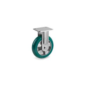 TELLURE ROTA - 629704 TR Roll' roues en polyuréthane avec profil rond ergonomique, centre en aluminium, support fixe électrosoudé ( - Product Image 1
