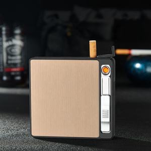 Briquet électronique à bobine chauffante et boîtes à cigarettes automatiques, briquet coupe-vent à bombe, étui de briquet rechargeable par USB - Product Image 5