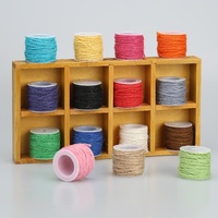 Filament coloré en chanvre tressé à la main pour tissage textile, suspension de photos, décoration DIY, emballage, 10m, 15 couleurs