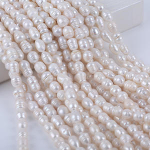 Perlas Naturales Sueltas Semiterminadas de Agua Dulce Blancas de 10-11 mm, Forma de Arroz, para Joyería Hecha a Mano, Cuentas para Hacer Bisutería, Venta al por Mayor - Product Image 3