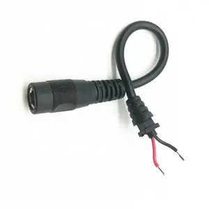 Custom DC 5.5*2.1mm נקבה תקע כדי פתוח עם SR הקלה מתח 18awg כבל חשמל