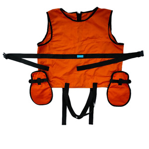 Gilet de contention pour homme, style gants orange, avec ceinture anti-agression, pour usage général, en polyester durable, protection de la taille - Product Image 4