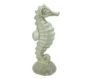 Sea Theme Creative Home Decoration Seahorse Shape Resin Crafts Simple Living Room Cabinet Ornaments Home Desk Accessories Gifts