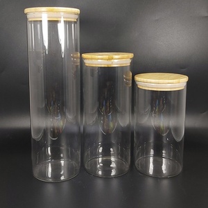 Couvercle <span class=keywords><strong>en</strong></span> bambou <span class=keywords><strong>pot</strong></span> de stockage <span class=keywords><strong>en</strong></span> <span class=keywords><strong>verre</strong></span>/Récipients de Stockage De Nourriture <span class=keywords><strong>En</strong></span> <span class=keywords><strong>Verre</strong></span>/<span class=keywords><strong>Lot</strong></span> de 3 <span class=keywords><strong>verre</strong></span> Bidons De Cuisine - Product Image 5