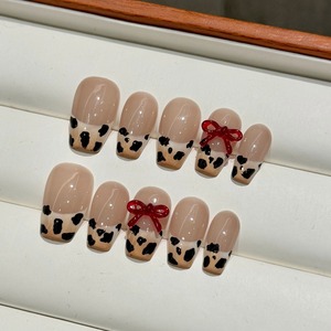 TSZS-<span class=keywords><strong>Uñas</strong></span> <span class=keywords><strong>postizas</strong></span> hechas a mano <span class=keywords><strong>con</strong></span> punta de leopardo, <span class=keywords><strong>uñas</strong></span> <span class=keywords><strong>postizas</strong></span> de otoño e invierno - Product Image 1