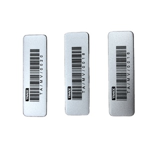 Étiquette d'actif industriel personnalisée en aluminium imperméable à l'eau avec code QR numéro de série technique d'estampage de codes à barres pour plaque signalétique - Product Image 6