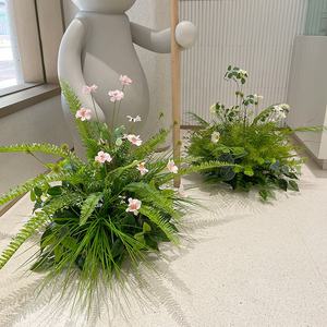 High-end Artificial Green Plants Landscape <strong>Floral</strong> Arrangements for Shop Window Display Wedding Decorations - Product Image 4
