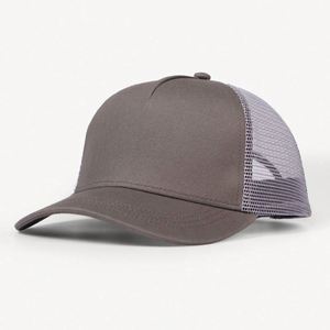 Casquette de baseball trucker en daim à 5 panneaux pour homme, personnalisable avec votre propre logo et patch brodé en maille - Product Image 3