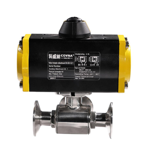 Válvula de Bola Sanitaria COVNA con Actuador Neumático de Acción Simple, Conexión Tri-Clamp Tipo L DN40 de 1.5 Pulgadas, Acero Inoxidable SS316, con Ventana de 90 Días - Product Image 4