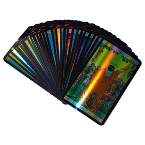 ไพ่ทาโรต์และออราเคิลขอบทองพร้อมคู่มือแฟลชการ์ดกันน้ำ - Product Image 1