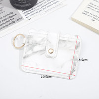 Porte-cartes de crédit en cuir véritable mignon, porte-clés, porte-monnaie, porte-cartes de visite, porte-cartes, porte-clés