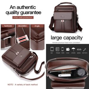 Borsa a Tracolla Multifunzionale in <span class=keywords><strong>Pelle</strong></span> PU Personalizzabile con LOGO, per Lavoro e Affari, Grande Capacità, Regalo per <span class=keywords><strong>Uomo</strong></span> - Product Image 3