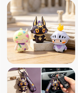 Porte-clés en métal de la collection Hero, <span class=keywords><strong>figurine</strong></span> de dieu égyptien Kawaii, symbole de créature chevalière, breloque de personnage cool, pendentif pour sac à dos, cadeau - Product Image 6