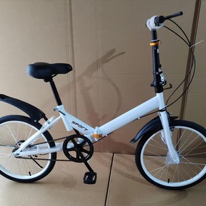 Vélo pliable à vitesse variable de 20 pouces avec frein à disque Capacité de charge de 70 kg Cadre en acier au carbone pour Audi Land Rover Lincoln Magasin de voitures <span class=keywords><strong>4S</strong></span> - Product Image 2