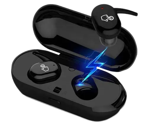 Wireless Stereo Waterproof Touch Control Sport Earphones Earbuds with Extra Stereo Bass Charging Case